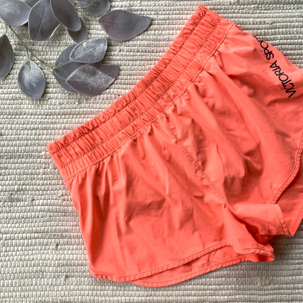 Victoria's secret neon coral athletic shorts E-008